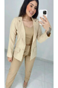 BLAZER MG LONGA ALFAIATARIA - Bege