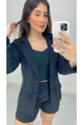 BLAZER MG LONGA ALFAIATARIA - Preto