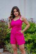 Cropped Alça Transada - Rosa pink