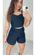 SHORTS ALFAIATARIA - Preto